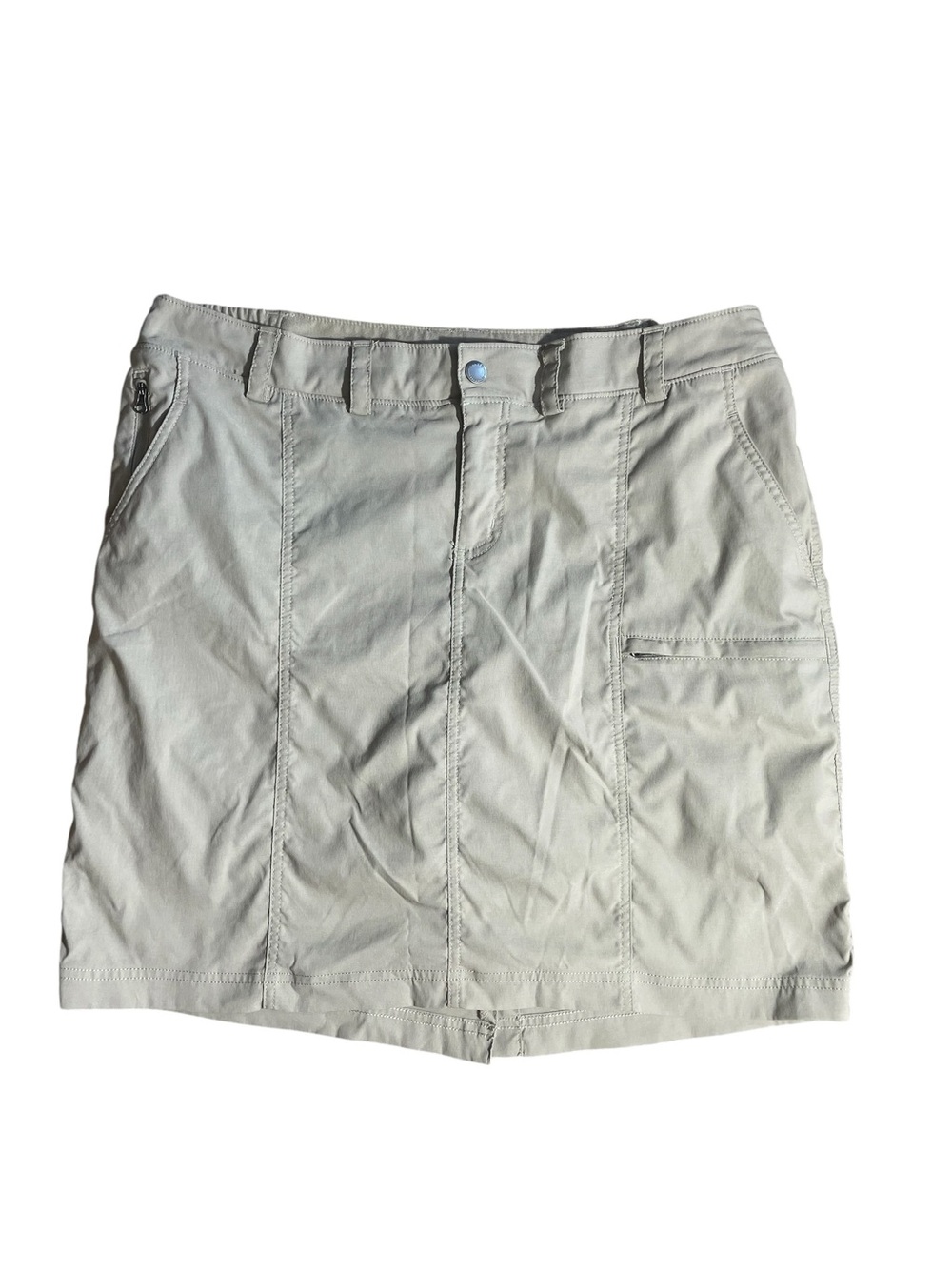 C4- Duluth Trading Co 16 Classic Cotton Blend Khaki Skirt